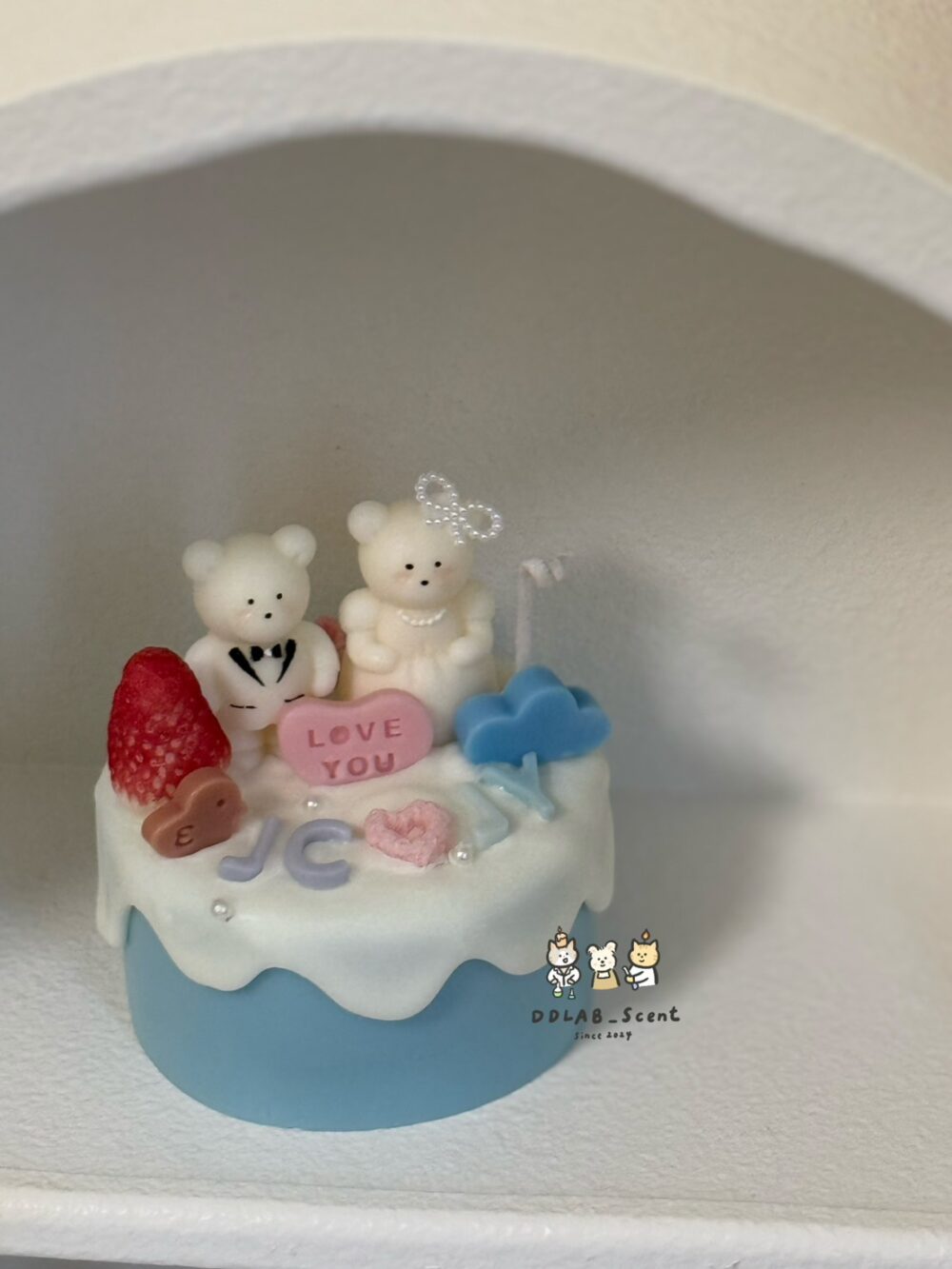 S__36692027_0 ♫ ♡ 伴娘禮、探房禮、新人禮 | 新婚小熊蛋糕蠟燭 (可客製)